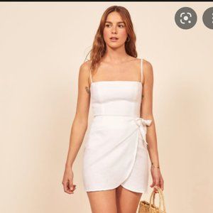 Reformation White Turnip Dress